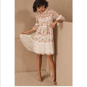 Gorgeous Needle & Thread white floral dress size US 14
